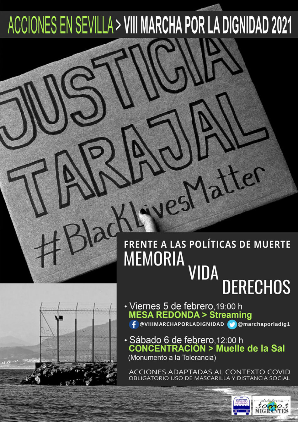 VIII Marcha por la Dignidad en Sevilla el 6 de febrero: «Tarajal, no olvidamos»