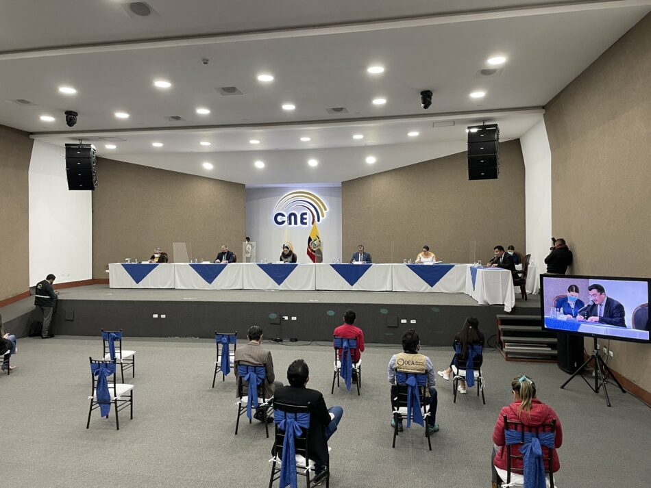 UNES transmite su preocupación ante la decisión del CNE de realizar un recuento parcial en Ecuador