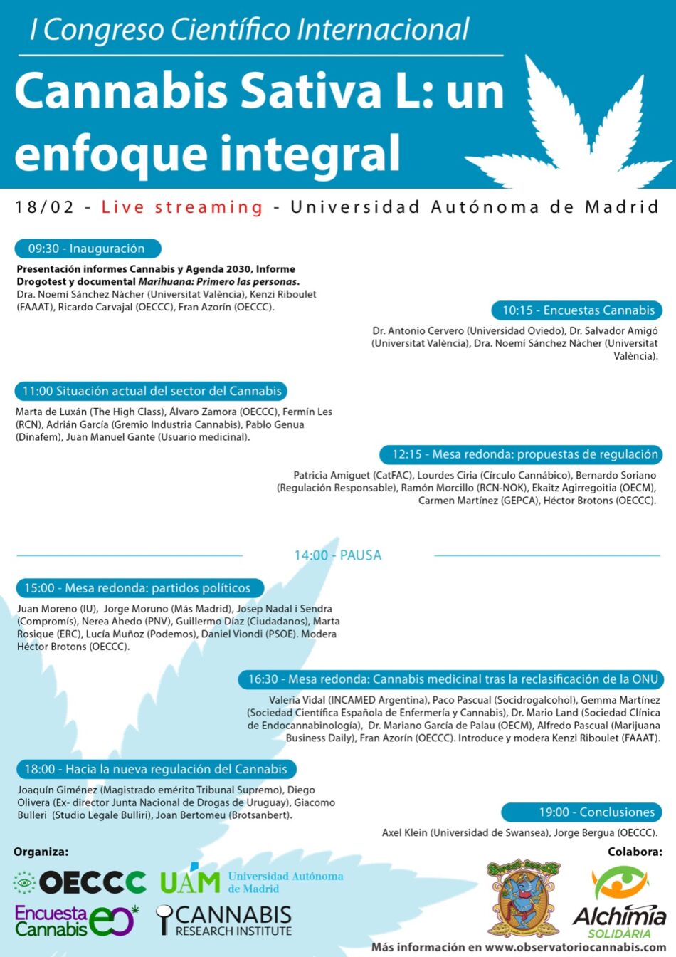 I Congreso Científico Internacional Cannabis Sativa L: un enfoque integral