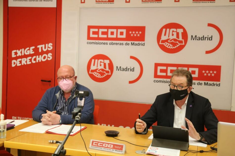 CCOO y UGT convocan una movilización en Madrid para exigir al gobierno retomar la agenda de medidas sociales