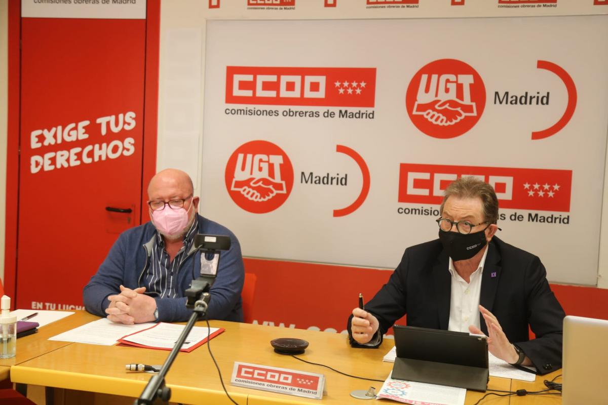 CCOO y UGT convocan una movilización en Madrid para exigir al gobierno ...