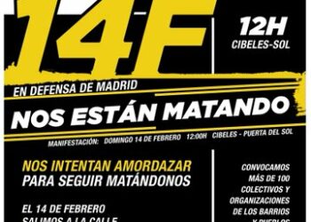 La asamblea de barrios, pueblos y colectivos de Madrid ante la nueva prohibición de la manifestación del 14F