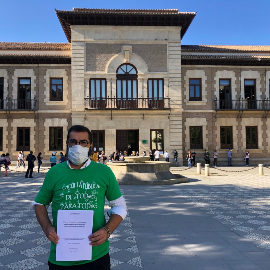 «La Consejería de Educación de la Junta de Andalucía abandona a la comunidad sorda»