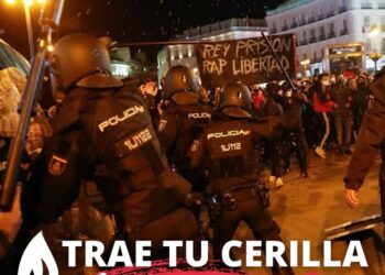 Las estudiantes de la UAM nos movilizamos. Trae tu cerilla, ¡que arda la monarquía y basta de represión!