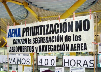 Diez años de la Acampada de la T4 contra la privatización  de Aena