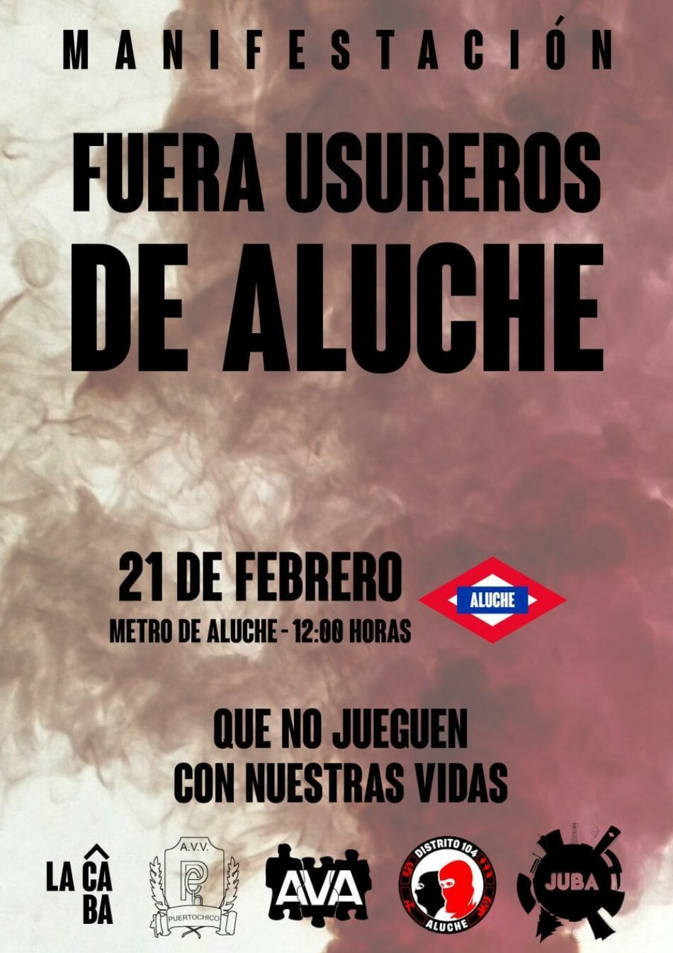 “Que no jueguen con nuestras vidas”: nueva manifestación contra los locales de apuestas en Aluche