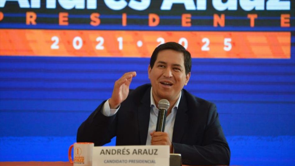 Arauz lidera encuestas ante Lasso de cara a balotaje en Ecuador