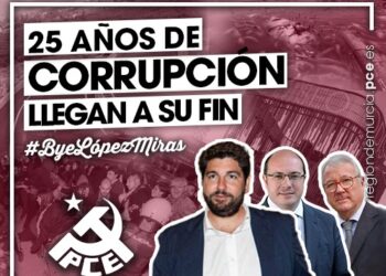 PCE-PCRM: «Moción de censura para poner fin a 25 años de Gobiernos del PP en la Región de Murcia»