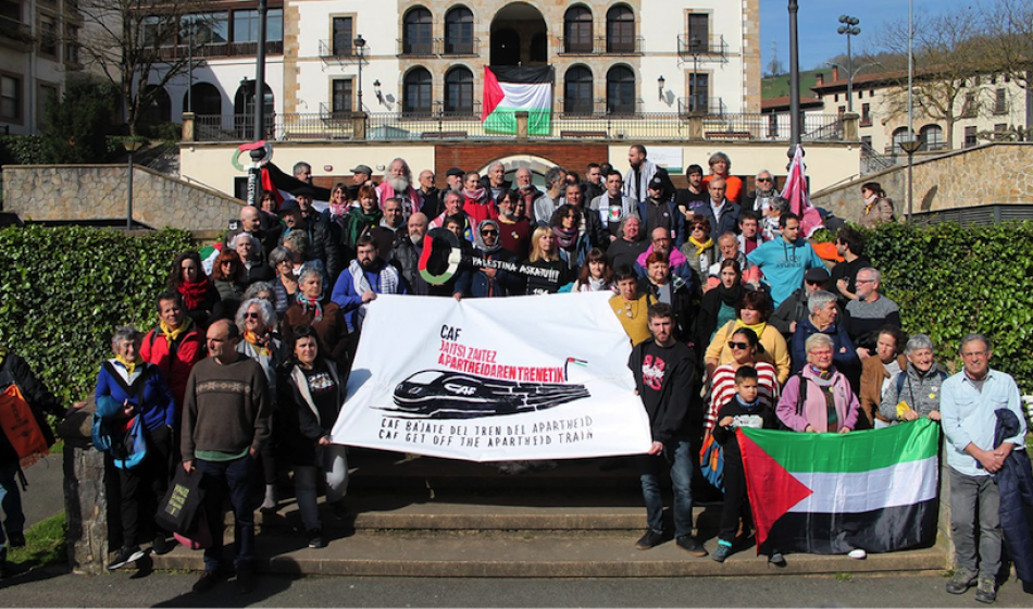 Sindicatos Palestinos piden al presidente de RENFE que no se contrate a CAF (y a Alstom) para la construcción de un tranvía entre la ciudad ocupada de Jerusalén y las colonias próximas