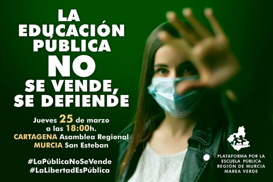 STERM se moviliza esta tarde, junto a la Marea Verde, para defender la escuela pública