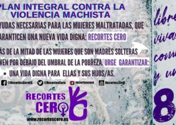 Recortes Cero ha asistido al 8M para reivindicar que sin mejoras no hay igualdad