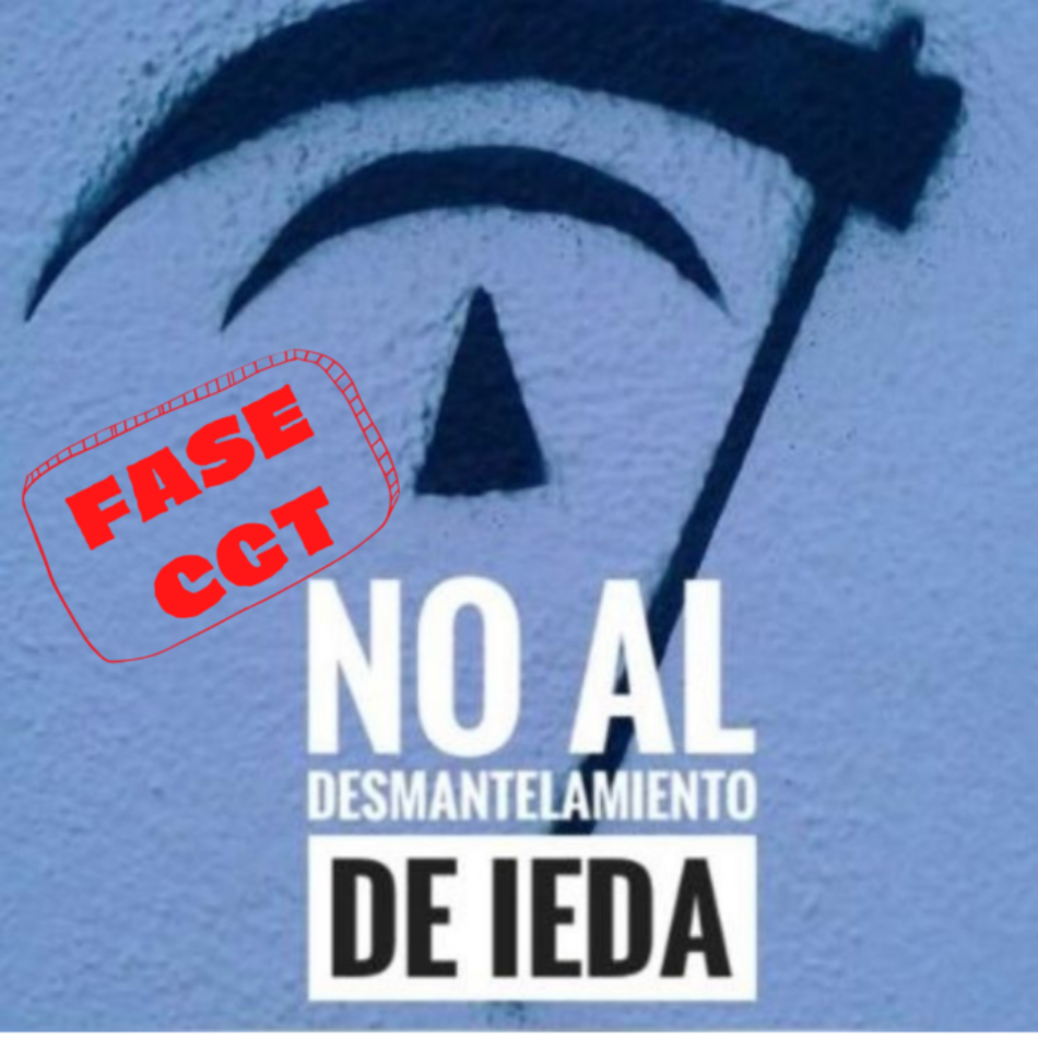 FASE CGT manifiesta su apoyo a la declaración del Claustro del IEDA