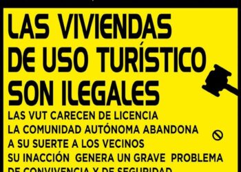 Asociaciones vecinales de Letras y Embajadores protestan contra los pisos turísticos y las fiestas ilegales