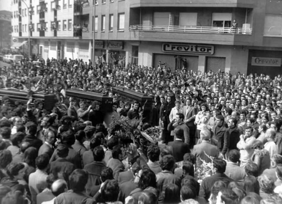 El PCE–EPK recordará a los asesinados el 3 de Marzo en Gasteiz en una ofrenda floral junto a representantes de Elkarrekin Podemos-IU y llama a la unidad de la clase trabajadora