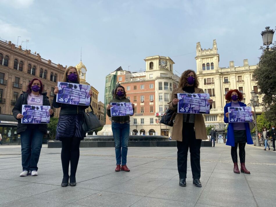 El PCA urge a “sacar adelante la ley del ‘Solo sí es sí’ y reivindica un sistema estatal de cuidados “que ponga la vida en el centro”