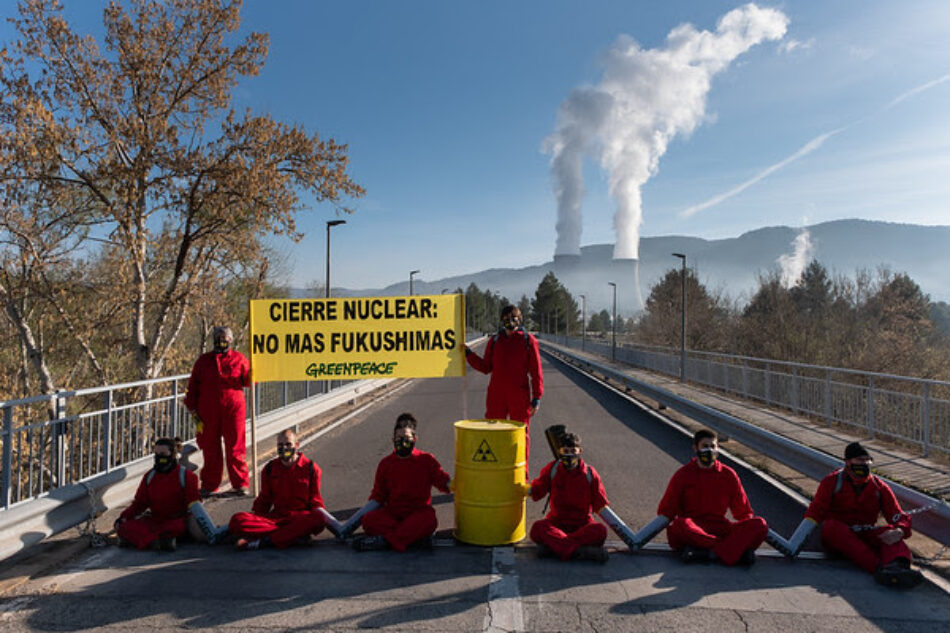 Greenpeace muestra su preocupación ante el anuncio del Gobierno de renovar la licencia de la central nuclear de Cofrentes hasta su cierre en 2030