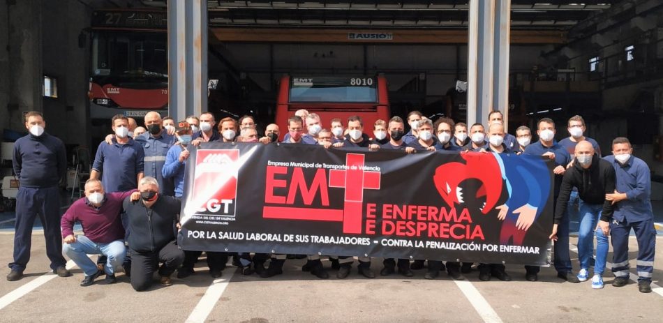 «La empresa municipal de transportes de Valencia (EMT), te enferma, te desprecia y  te penaliza por ello»