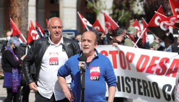 CGT advierte al Ministerio de Trabajo del Gobierno de PSOE-Unidas Podemos que plantarán cara a cualquier intento de desalojo de su sede de la calle Alenza en Madrid