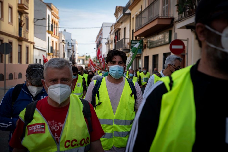 Una marcha desde Dos Hermanas al Hospital de Valme reivindica mejoras en la sanidad pública