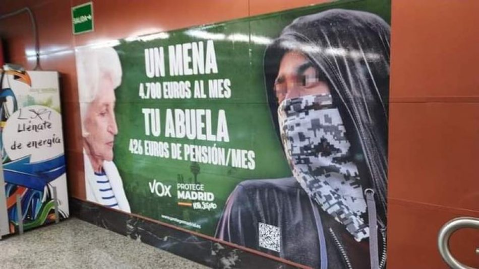 CEDRE prepara una demanda contra Vox por incitación al odio a raíz de su propaganda electoral racista contra la infancia migrante