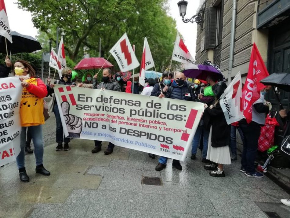 Movilizaciones en varias ciudades reivindicaron hoy la dignidad y consolidación del personal interino y laboral temporal