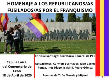 Acto de homenaje a las y los fusilados por el franquismo en León