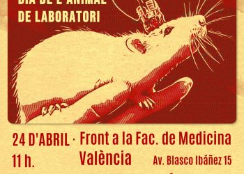 24 d´abril: «No a l´experimentació animal» (València)