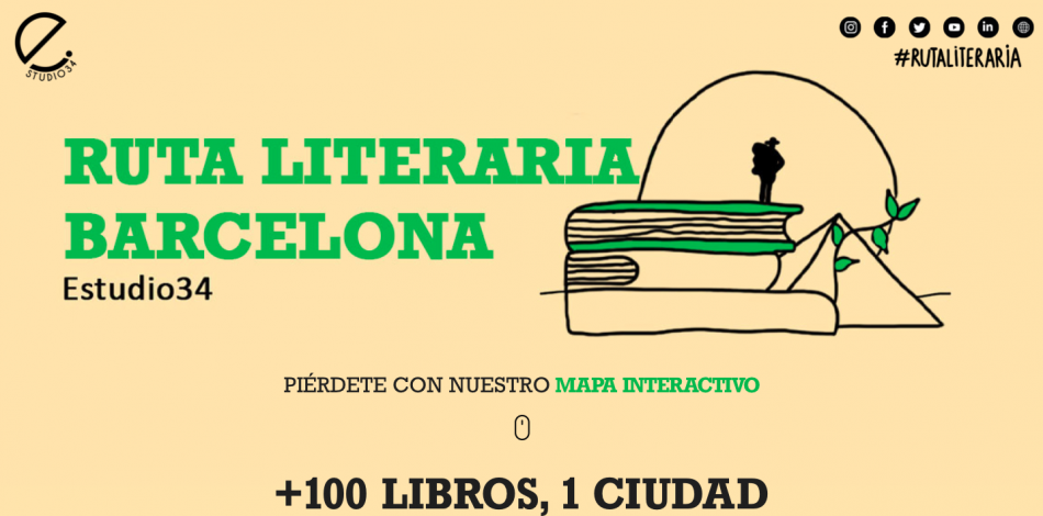 El primer mapa literario de Barcelona recorre más de 900 ubicaciones