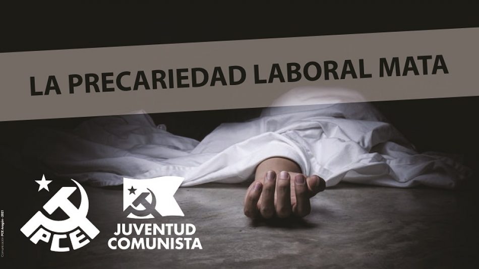 Ante la muerte por accidente laboral en Fraga