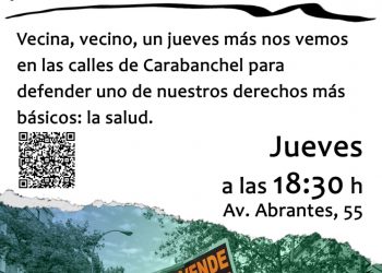 Nueva manifestación en defensa de la sanidad pública en Carabanchel