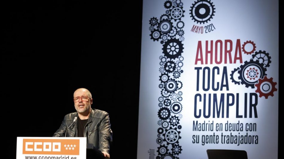 Carta del secretario general de CCOO ante la celebración del 1º de Mayo