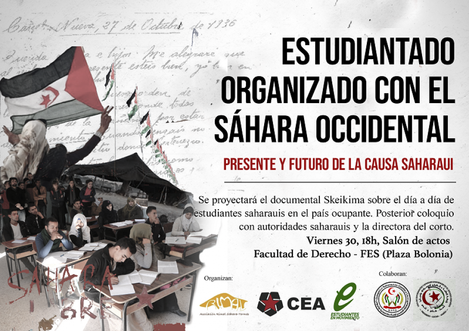 Colectivo Estudiantil Alternativo (CEA) organiza un acto en solidaridad con el Sáhara Occidental