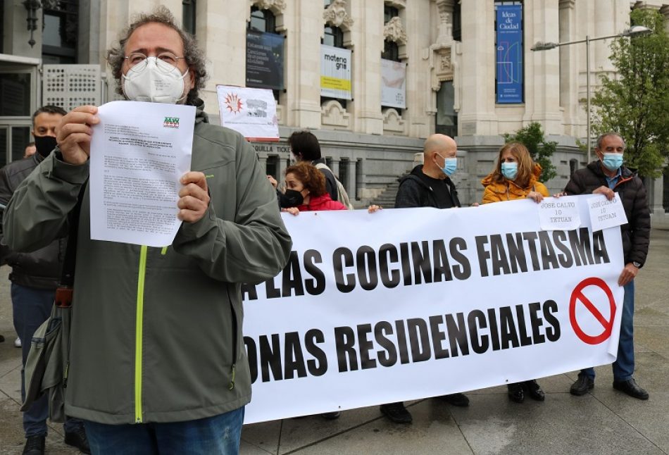 La FRAVM denuncia ocho establecimientos de cocinas fantasma y pide la intervención urgente del Ayuntamiento