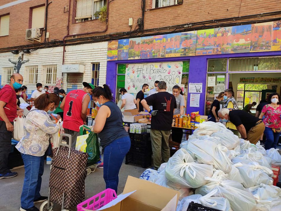 La Asociación Vecinal de Aluche responde a Aniorte: “desprecia la ayuda que las despensas vecinales han estado suministrando durante un año a más de 50.000 personas”