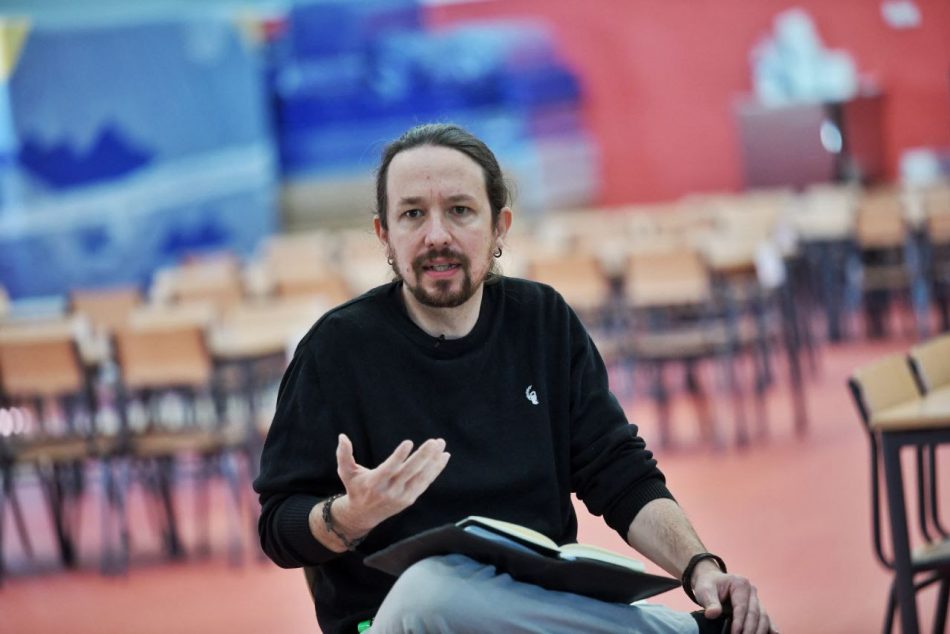 Pablo Iglesias anuncia las propuestas de UP en educación en su visita a un colegio público de Getafe