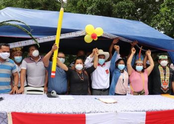 Indígenas, campesinos y agricultores respaldan a Castillo en Perú