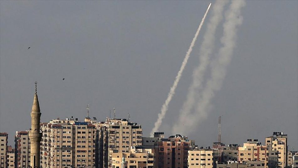 HAMAS: Más de 100 cohetes lanzados hacia territorios ocupados