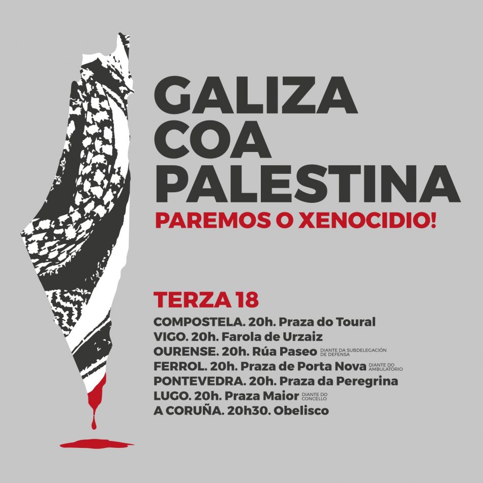 BNG exixe ao Goberno español sancións contra Israel por crimes de guerra contra a poboación palestina