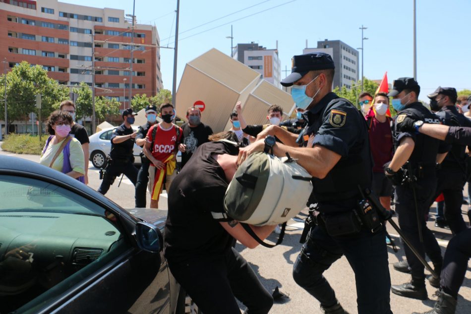 CGT condena la actuación policial en la visita de Felipe VI a la Universitat Jaume I en Castellón