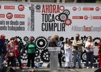 Unai Sordo reclama al Gobierno que cumpla sus compromisos y salde la deuda con la clase trabajadora, y, ante las elecciones de Madrid, pide que ningún voto trabajador vaya a la extrema derecha
