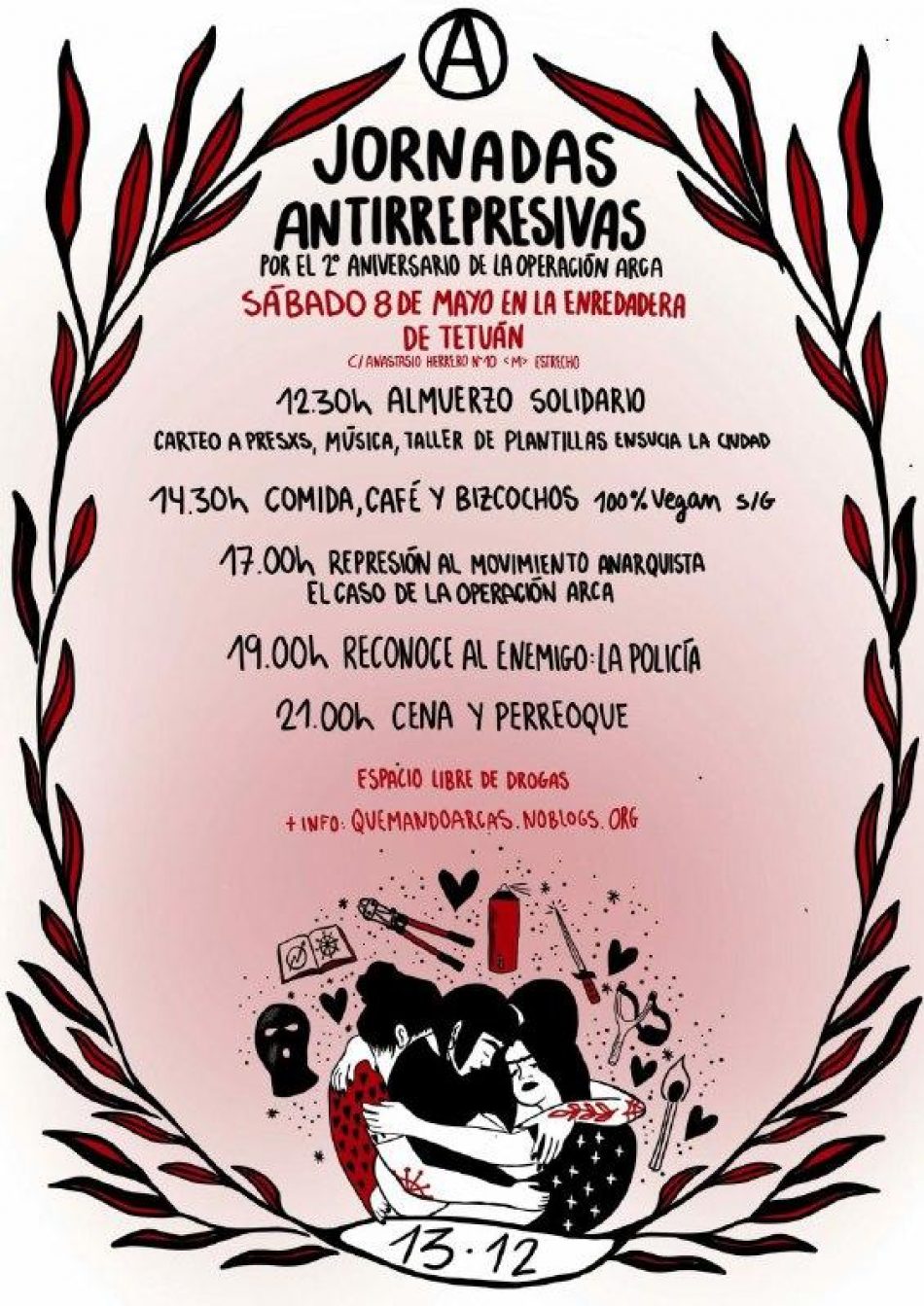 Jornadas antirepresivas por el segundo aniversario de la «Operación Arca»