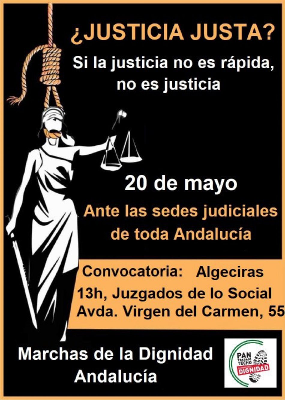 «Al Decanato de los juzgados de Jerez: ¿Justicia justa? Si la justicia no es rápida, no es justicia»