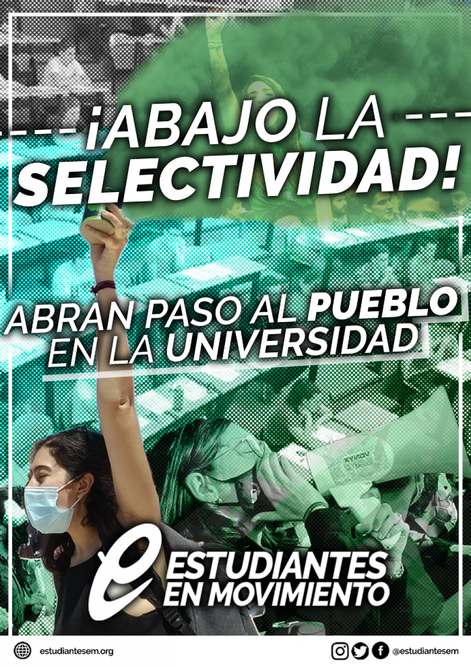 Estudiantes en Movimiento rechaza la realización  de la prueba de Selectividad