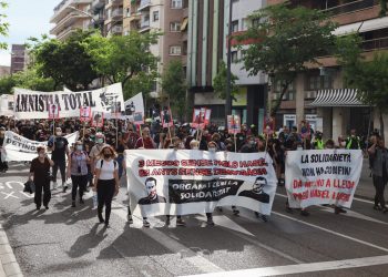 Movilización en Lleida por la liberación de Pablo Hasel