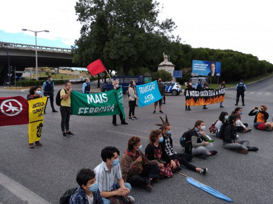 26 personas detenidas en Lisboa en una acción por la Justicia Climática