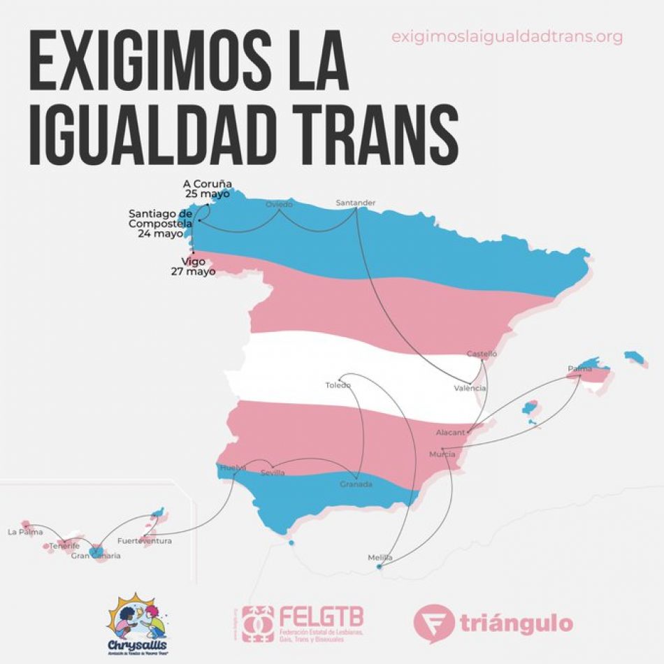 La Rioja acoge la campaña #ExigimoslaIgualdadTrans que reivindica el derecho de autodeterminación de las personas trans