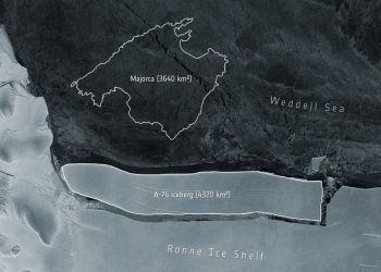 El iceberg más grande del mundo, mayor que la isla de Mallorca, se desprende de la Antártida