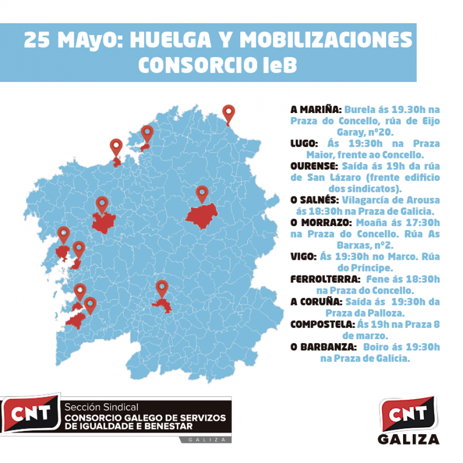 25 de mayo: Huelga y movilizaciones Consorcio IeB