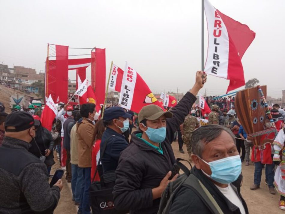La campaña de Pedro Castillo llegó a Lima