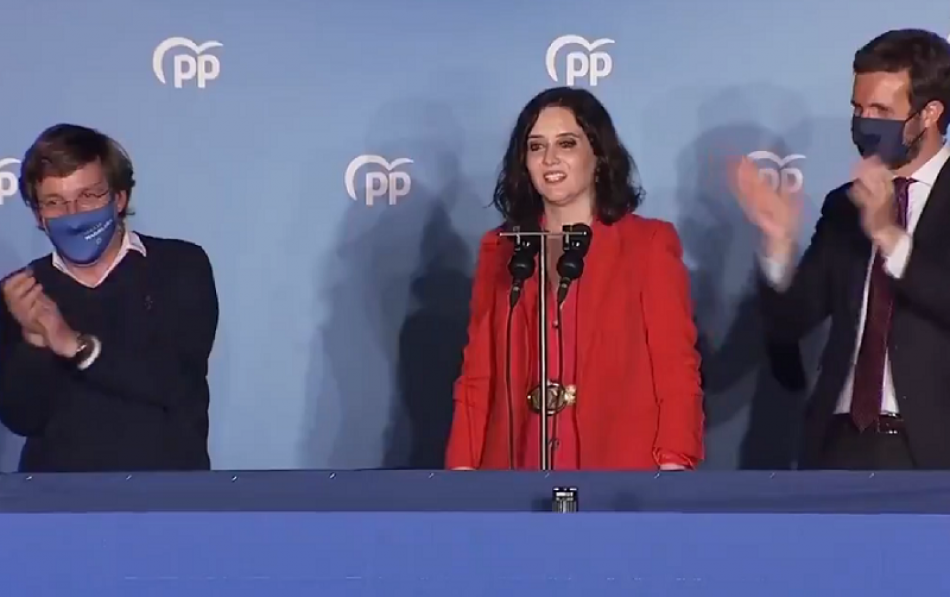 Gana el PP en Madrid tras fagocitar a Cs en una exitosa campaña «populista-trumpista»